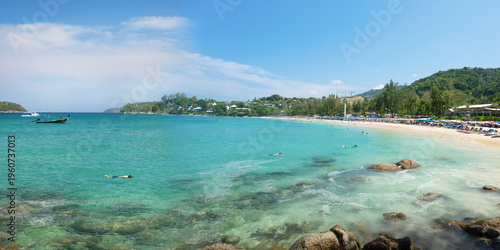 Billede på lærred Kata Noi beach on a sunny day in Phuket, Thailand