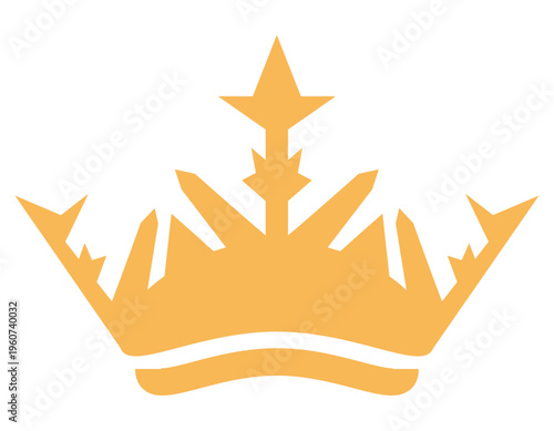シンプルな王冠のイラスト　
