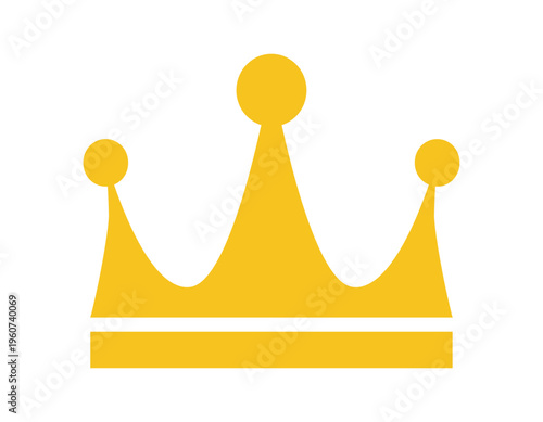 シンプルな王冠のイラスト　