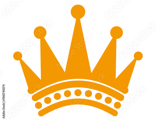 シンプルな王冠のイラスト　