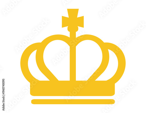 シンプルな王冠のイラスト　