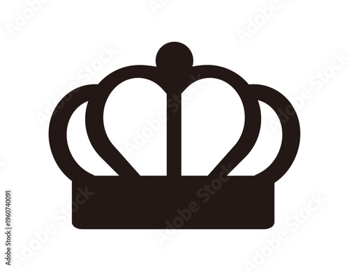 シンプルな王冠のイラスト　