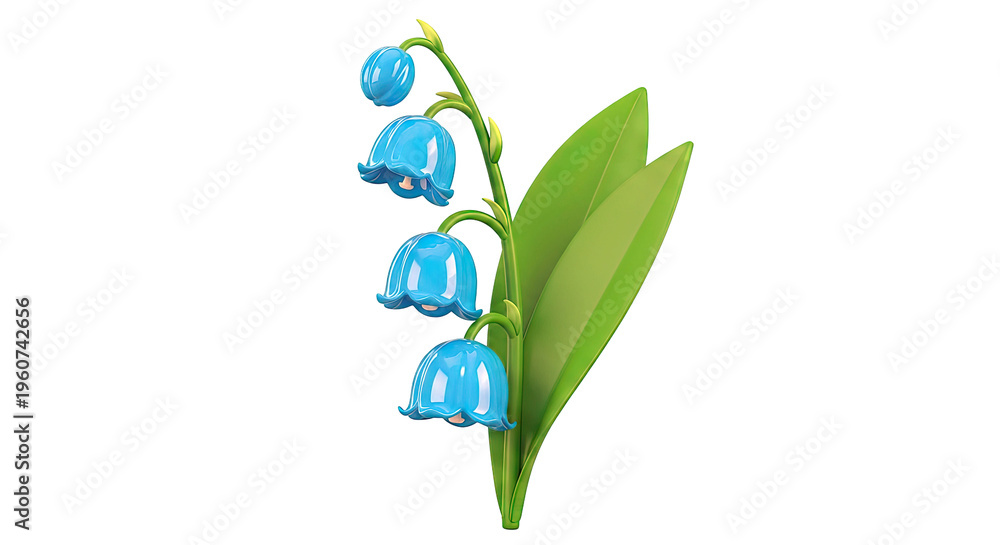 Obraz premium Blue Lily of the Valley Flower