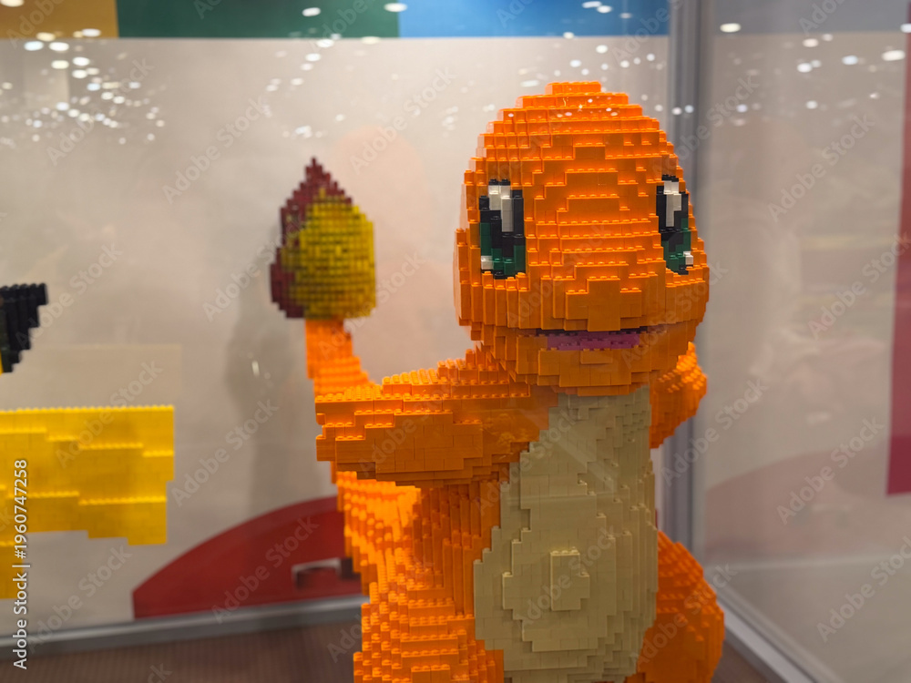 Obraz premium Lego charmander sculpture