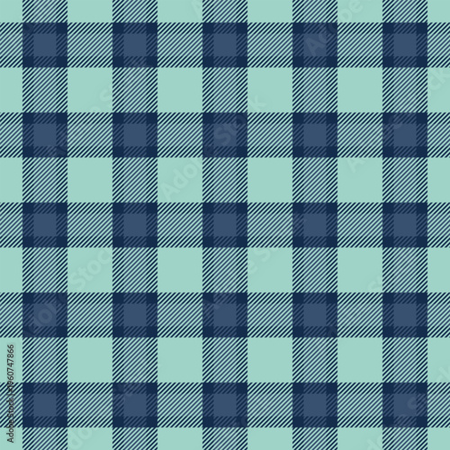 Ornate plaid check vector, hipster texture pattern seamless. Mid fabric tartan textile background in light and dark colors.