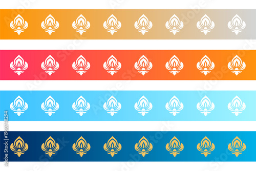 decorative and ethnic motif stripe background in indian art