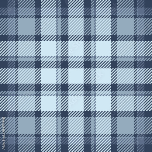 Figure fabric vector plaid, hipster check pattern seamless. Naked tartan texture background textile in blue and pastel colors.