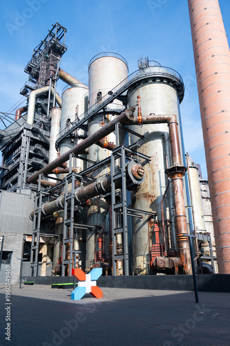 Tableau sur toile Le Fonds Belval Esch sur Alzette, center of the Luxembourg iron and steel indust