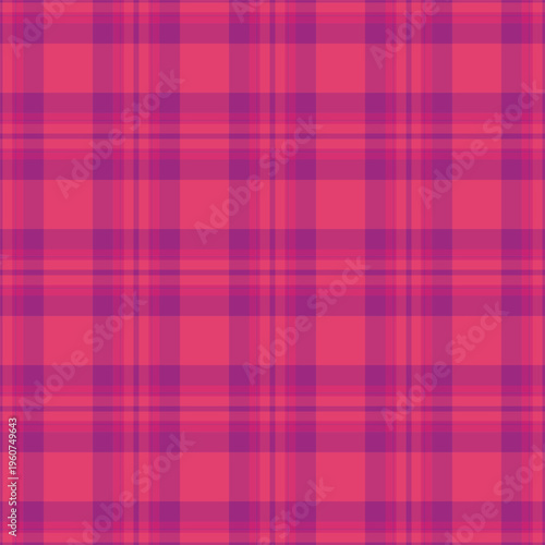 Cool fabric tartan check, celebrate seamless texture textile. Track pattern background plaid vector in pink and red colors.