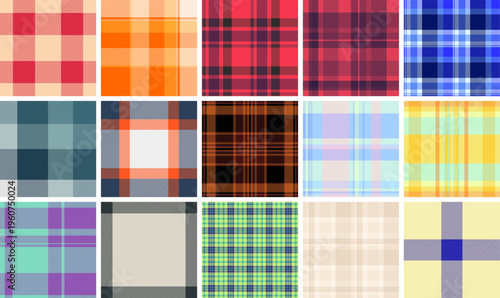 Plaid bundle for cozy home styling. Classic tartan structure supports layering and interior composition. Vector geometry stays accurate.
