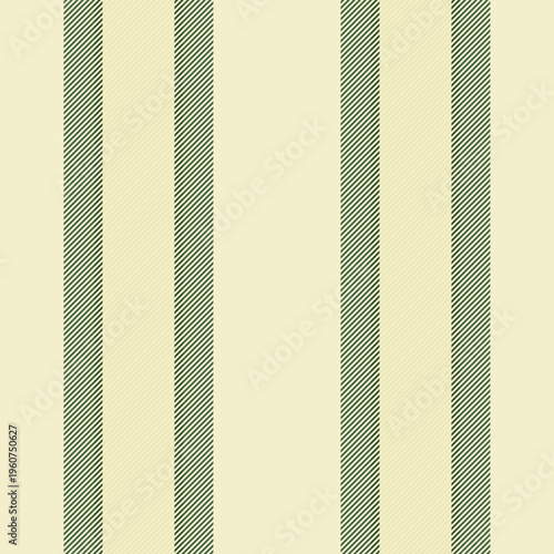 Walentines day fabric pattern stripe, creation seamless lines background. Fintage texture vector textile vertical in light and green colors.