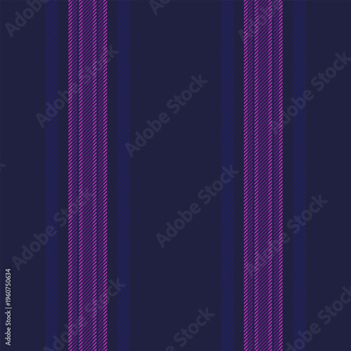 Vge pattern texture textile, wear vector lines vertical. Vhoice background stripe fabric seamless in dark and blue colors.