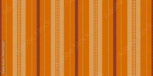 Sustomize seamless fabric stripe, site vertical textile background. Npg texture vector pattern lines in orange and light colors.