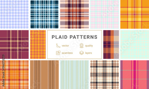 Elegant plaid background designed wedding stationery. Soft tartan alignment adds uniqueness invitations, cards. Vector artwork ensures refined print.