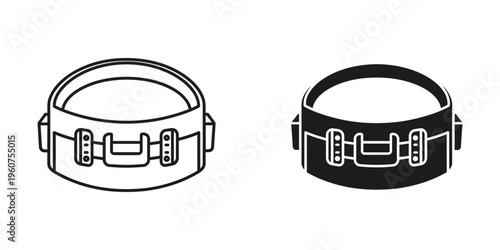 Comparison of a light and dark pet collar with attached identification tags