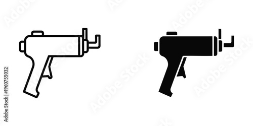Comparison of a standard and a suppressed firearm silhouette design