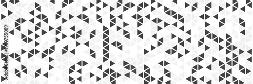 White and gray background. Geometric style. Mesh of triangles. Mosaic template for your design.