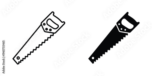 Comparison of a regular saw and a pruning saw with different blade designs