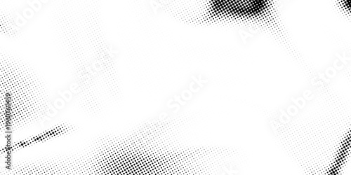 Wavy halftone dots texture, abstract halftone background