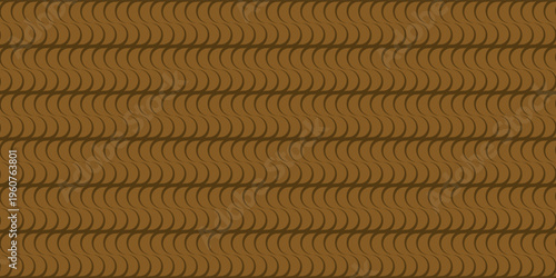 Seamless brown rope texture pattern. Modern wavy intertwining lines background, ideal for textile design, apparel prints, wallpaper, and elegant packaging.