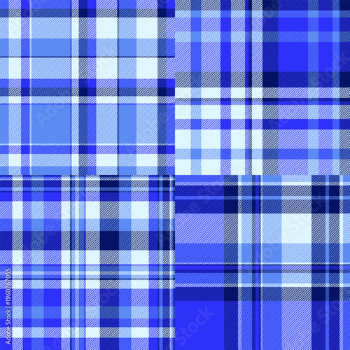 Decorative plaid collection for independent sewing and fashion studios. Perfect for custom shirts, jackets, scarves, and digital design projects.