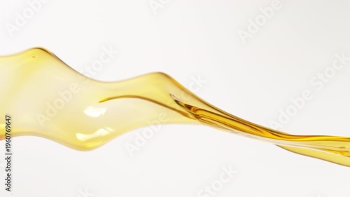 Super Slow Motion Shot of Pouring Oil . Filmed on High Speed Cinematic Camera at 1000 FPS