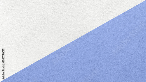 Фотография White paper texture background with light cornflower blue diagonal split and cop