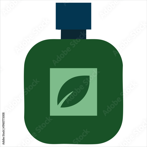 Simple Flat Vector Of A Cologne Bottle Spray Perfume For Beauty Wellness Isolated Vector Illustration On White Background