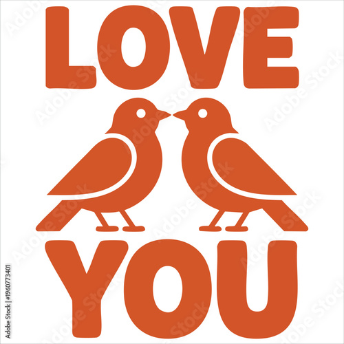 Valentines Day Background With Love Birds And Heart Shaped Tree Branch Isolated Vector Illustration On White Background