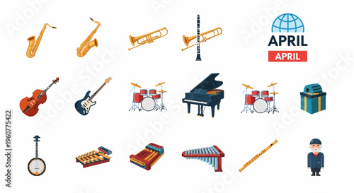 Musical Instruments for April Celebration.