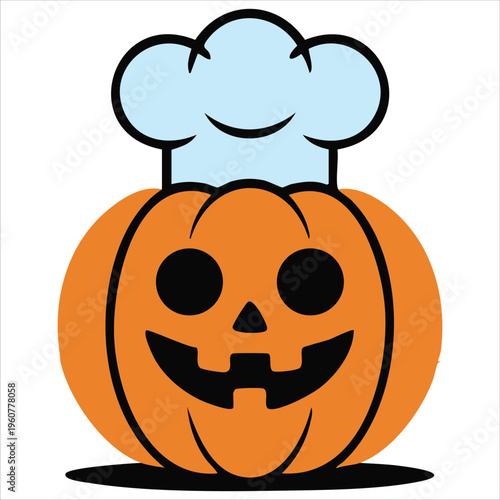 Cartoon Pumpkin Head Character for Halloween Themed Sublimation Projects