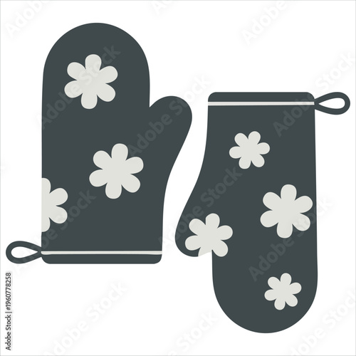 Baking Gloves Icon in Trendy Vector Sign and Symbol Design isolated vector illustration on white background