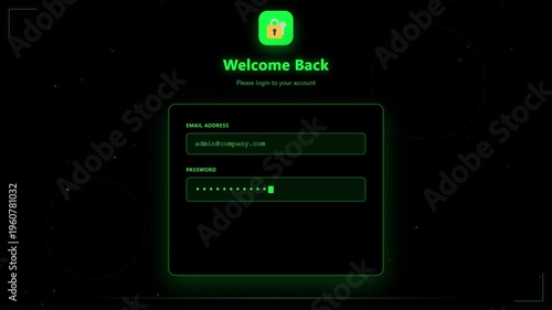 Admin Login Interface Successful Authentication Dashboard Access.