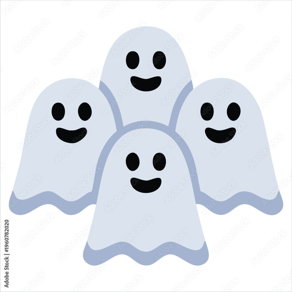 Fototapeta premium Illustration Vector Graphic of Ghost Genre Category Icon isolated vector illustration on white background