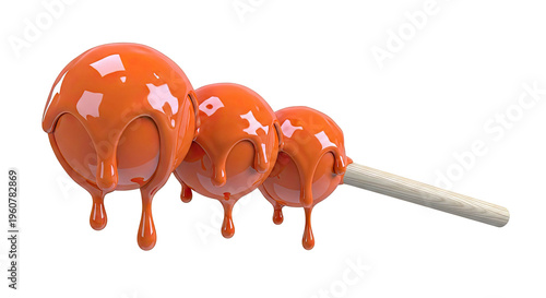 Orange Candied Fruit Skewers