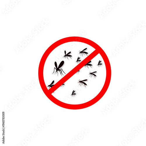 World Malaria Day  No Mosquito Sign