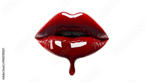 Red lip liquid Glossy Texture