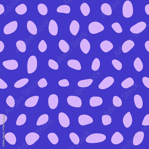 Seamless pattern with Pebbles - Abstract Violet Pebble Art