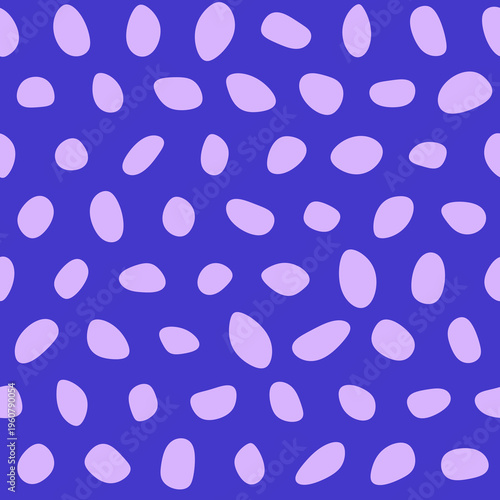 Seamless pattern with Pebbles - Abstract Violet Pebble Art