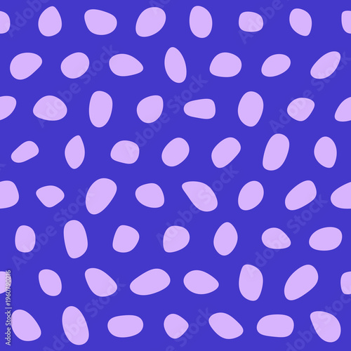 Seamless pattern with Pebbles - Abstract Violet Pebble Art