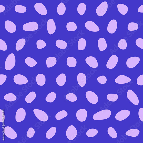 Seamless pattern with Pebbles - Abstract Violet Pebble Art