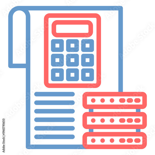 Calculate Data Vector Icon