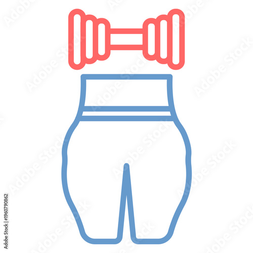 Brazilian Booty Workout Vector Icon