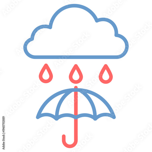 Monsoon Season Vector Icon