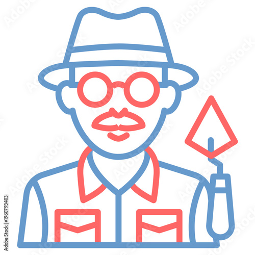 Archaeologist Male Vector Icon