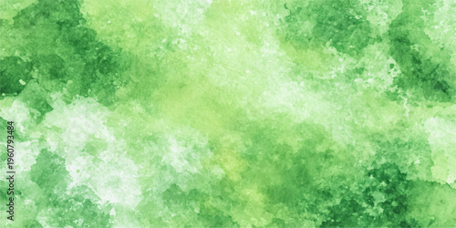 A bright nature backdrop featuring a pattern of water drops on a green surface with an artistic light design and vintage texture