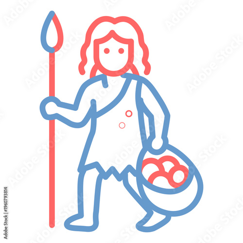 Gatherer Male Vector Icon