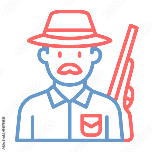 Hunter Male Vector Icon