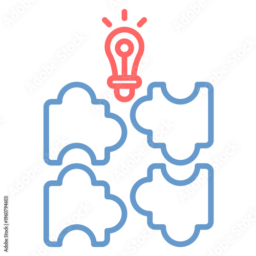 Creative Puzzle Vector Icon