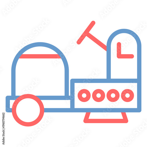 Floor Scrubber Vector Icon